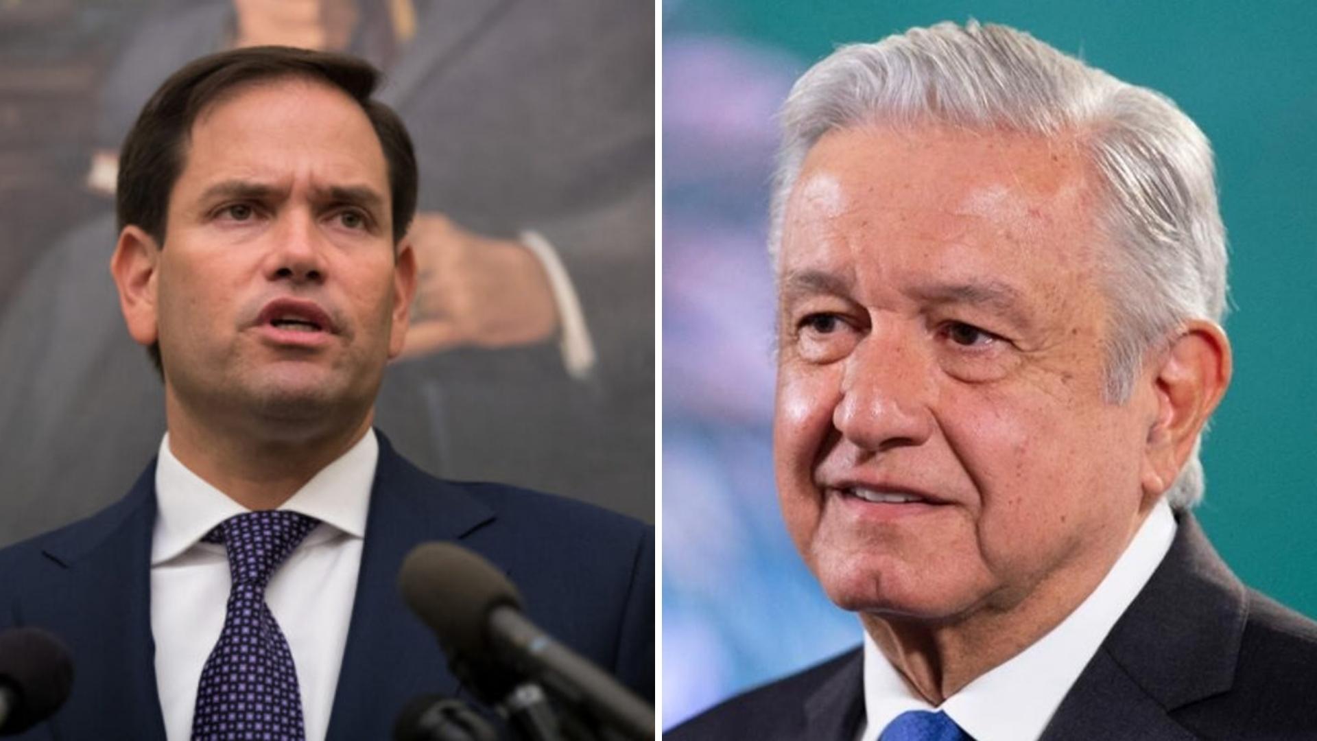 Marco Rubio y Andrés Manuel López Obrador (ADN Cuba)